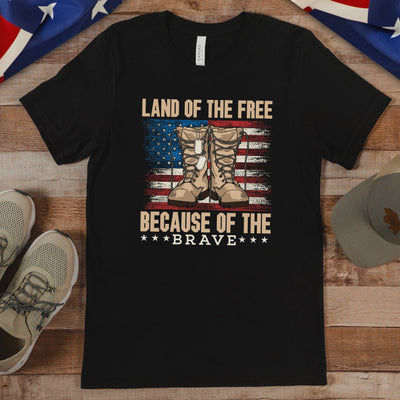 Land of the Brave US Flag T-shirt
