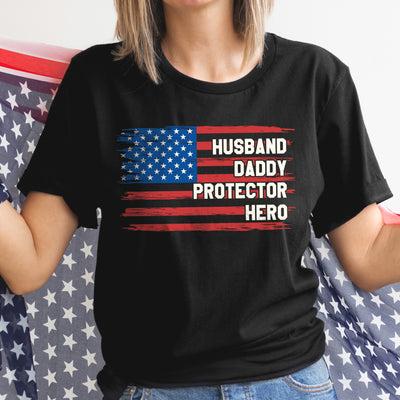 Husband Dad Protector T-shirt