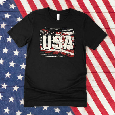 USA Horizontal Flag T-shirt