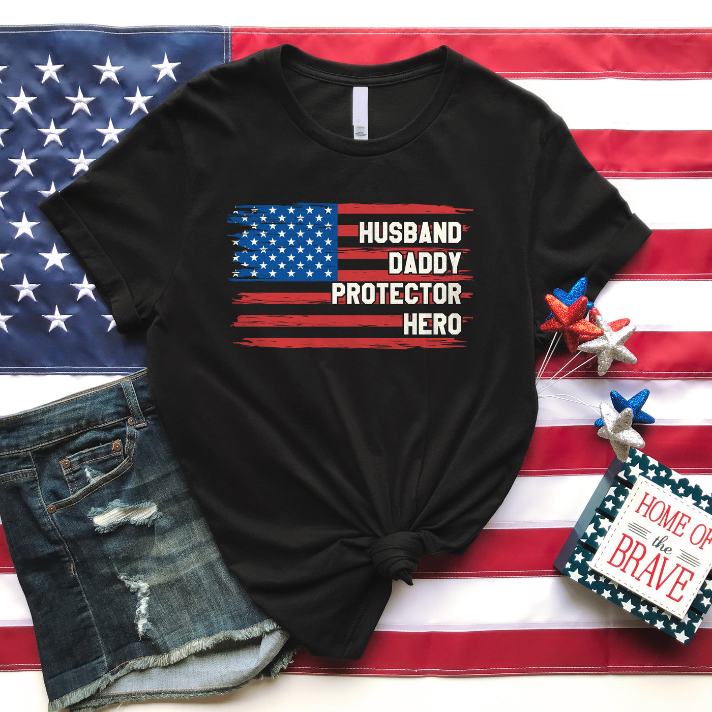 Husband Dad Protector T-shirt