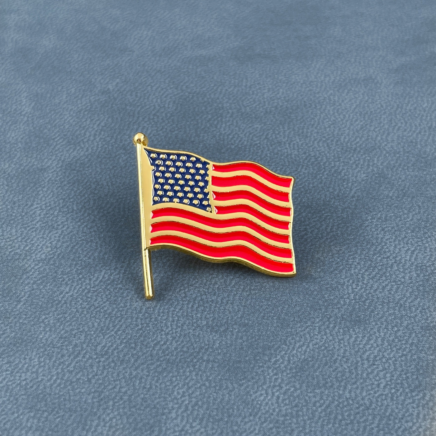 Gold American Flag Pin