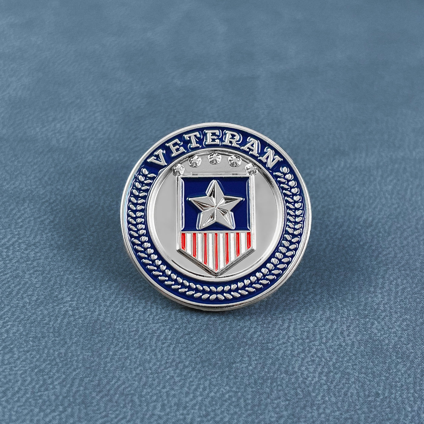 Silver American Veteran Badge