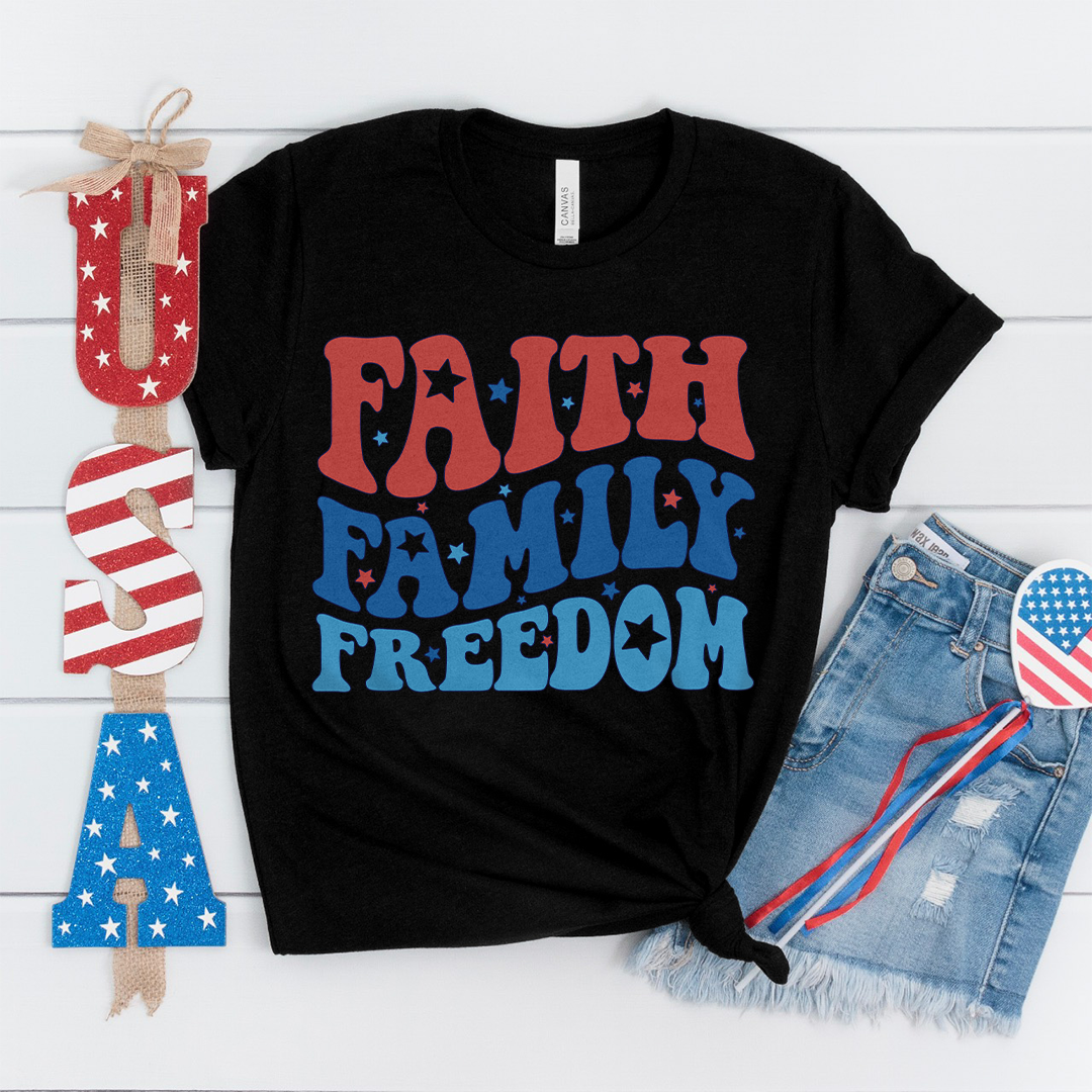 Faith Family Freedom T-shirt