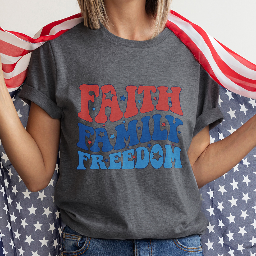 Faith Family Freedom T-shirt