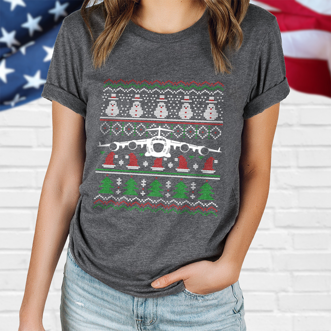 Plane Christmas T-shirt