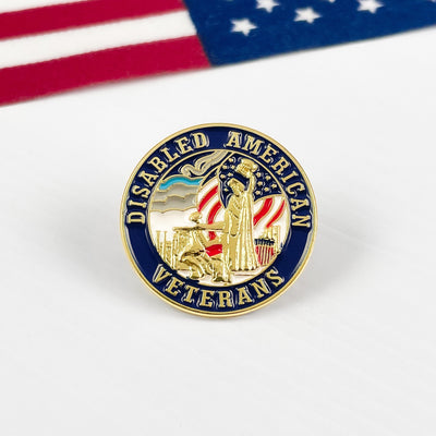 Gold Disabled Veterans Pin