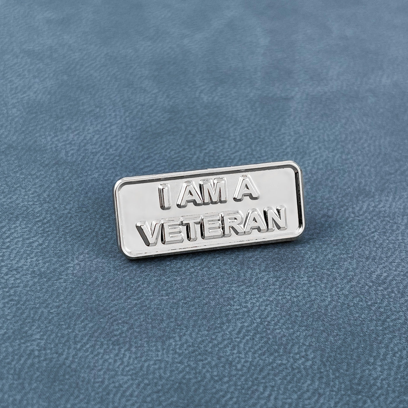 Silver I Am A Veteran Pin