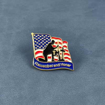 Gold Remember and Honor Pin