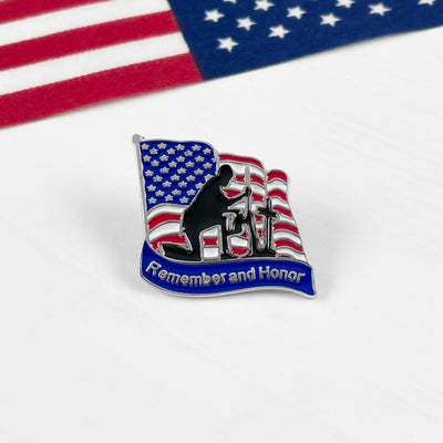 Silver Remember and Honor Pin