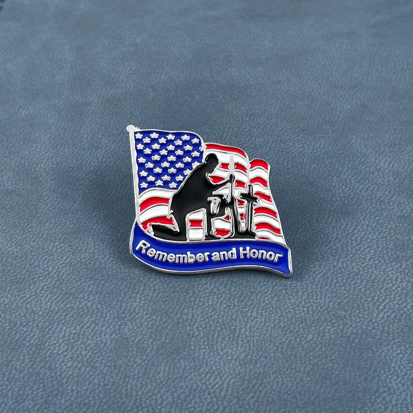 Silver Remember and Honor Pin