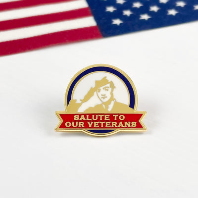 Gold Salute to our Veterans Pin
