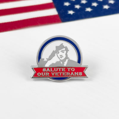 Silver Salute to our Veterans Pin