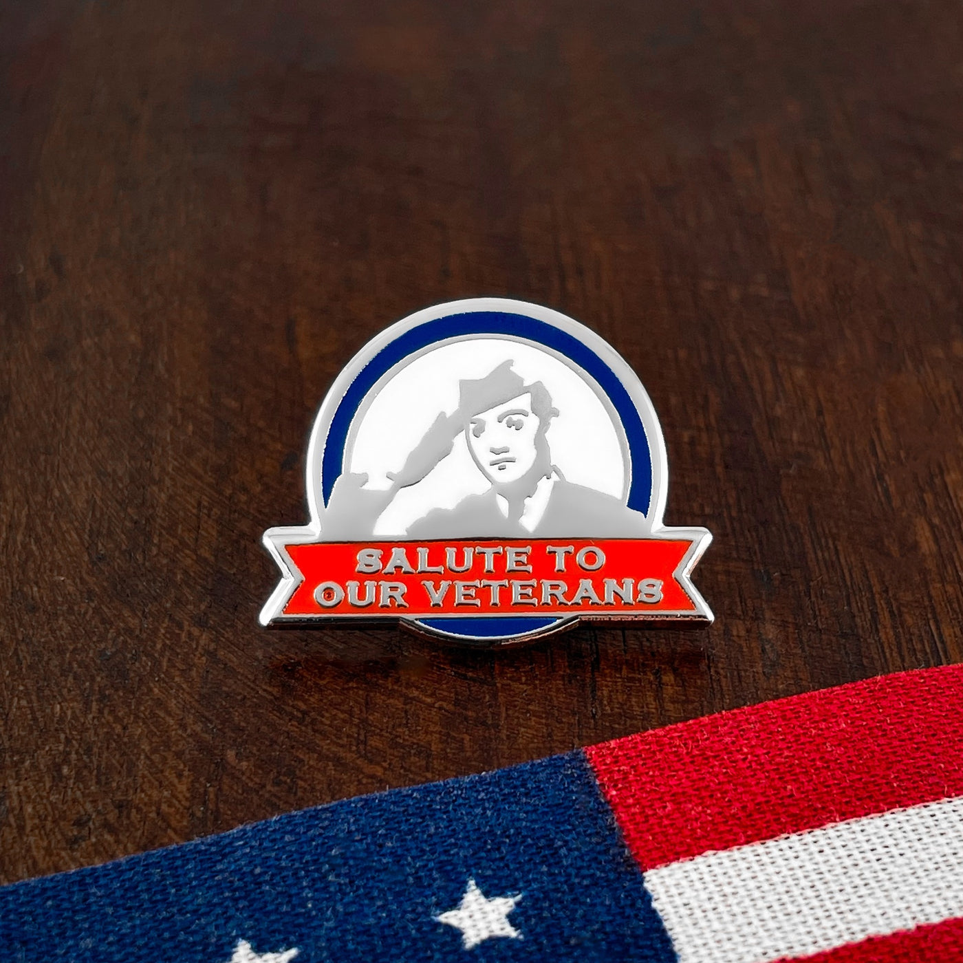 Silver Salute to our Veterans Pin