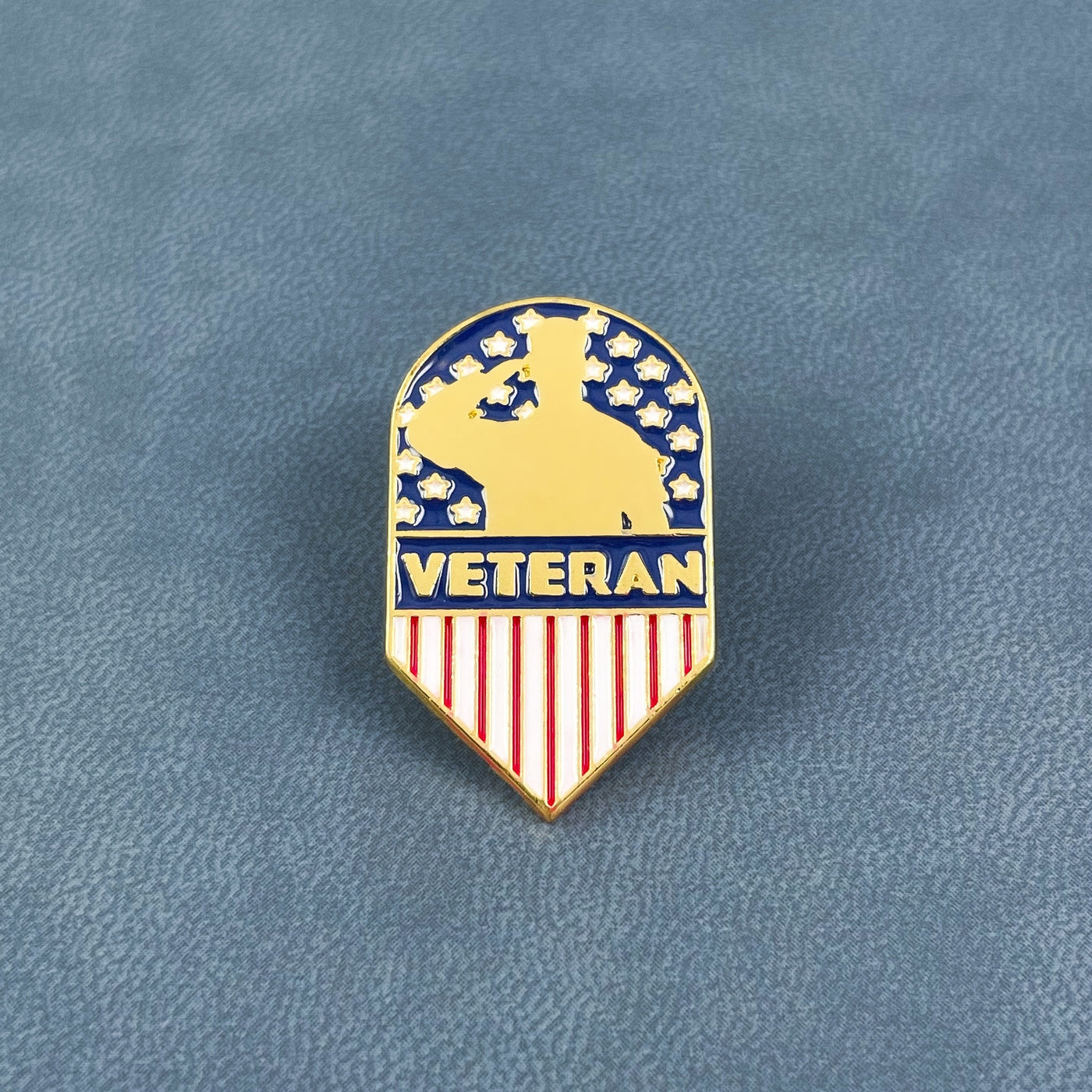 Gold Veteran Salute Pin