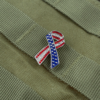 Adorable American Ribbon Pin
