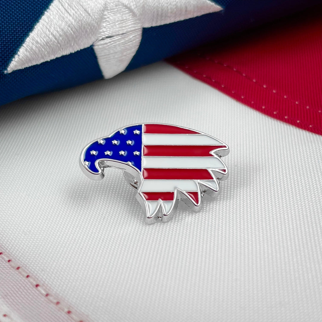 American Flag Eagle Head Pin 570x570