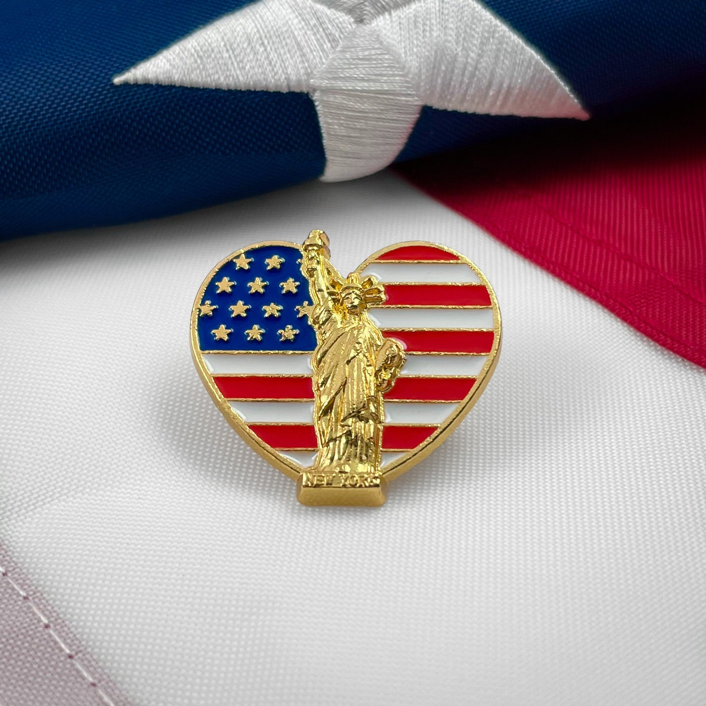 American Liberty Heart Pin