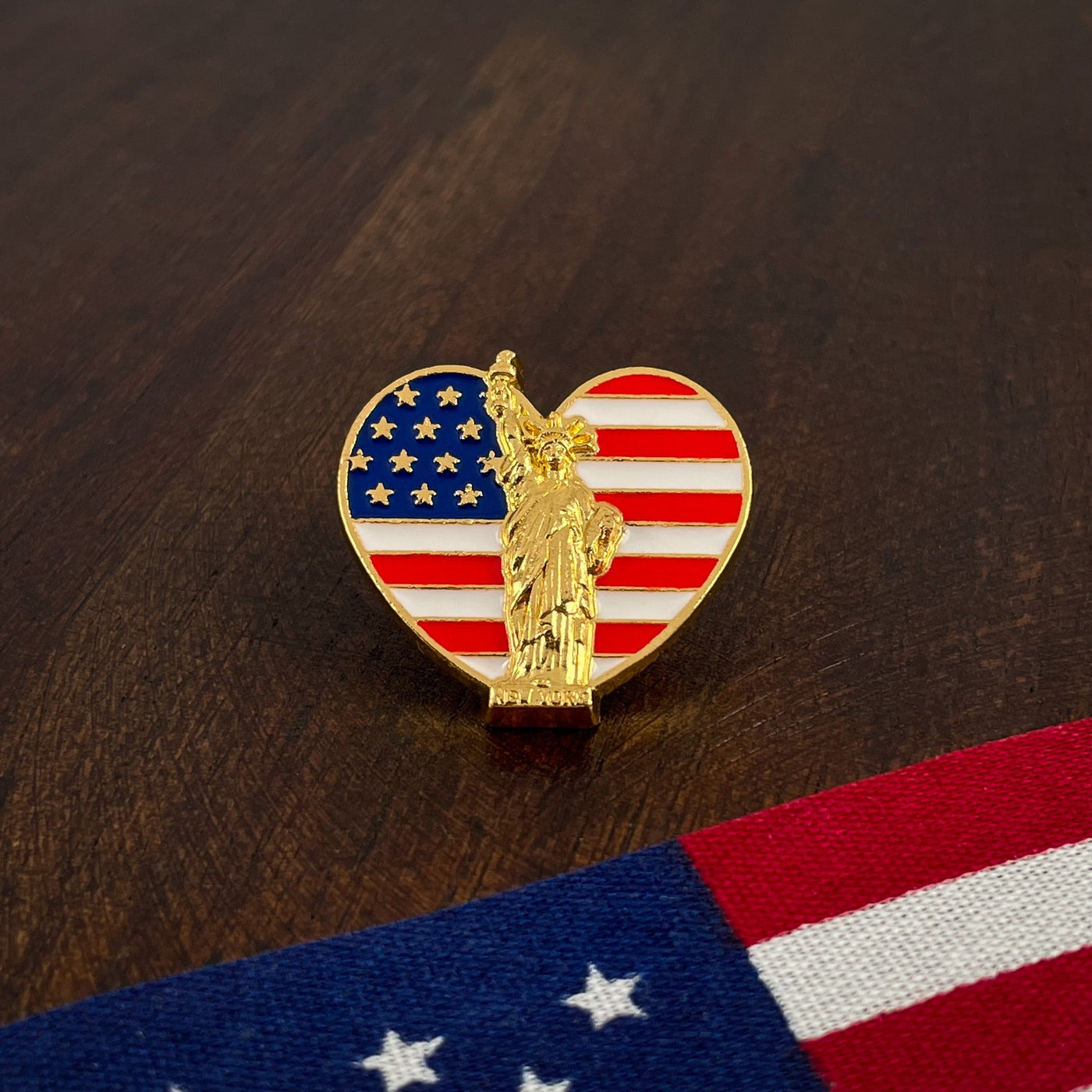American Liberty Heart Pin