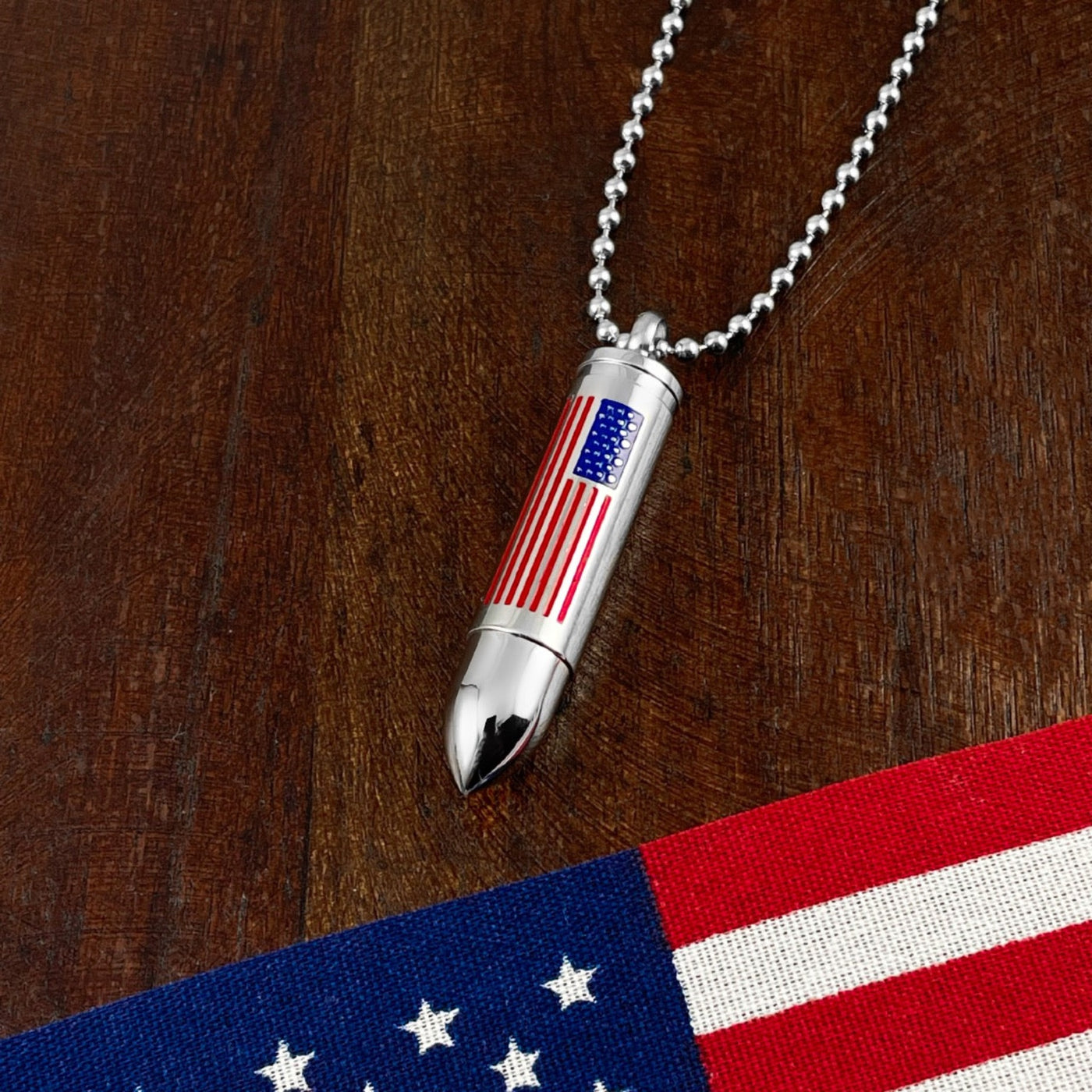American Urn Bullet Necklace