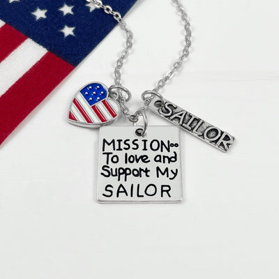 Love and Support My Sailor Necklace