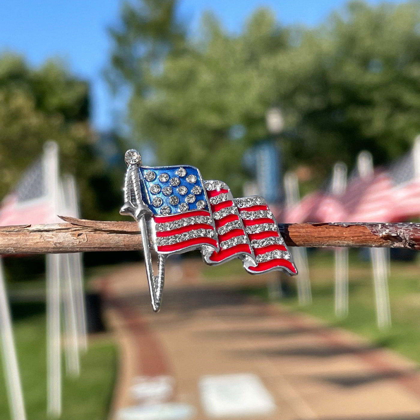 Flag Pin Project Sparkling American Flag Pin – Veteran Project