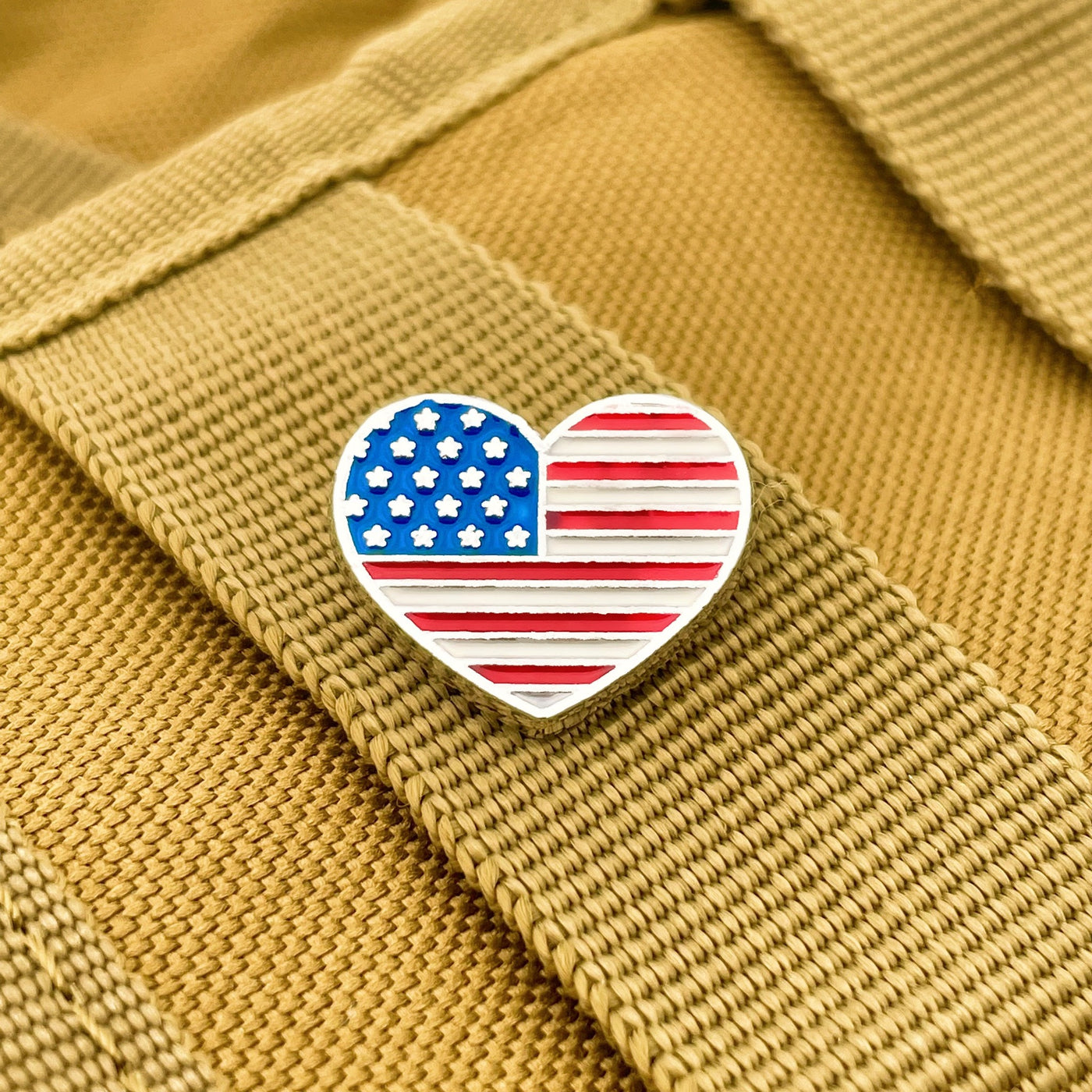 Vintage American Heart Pin